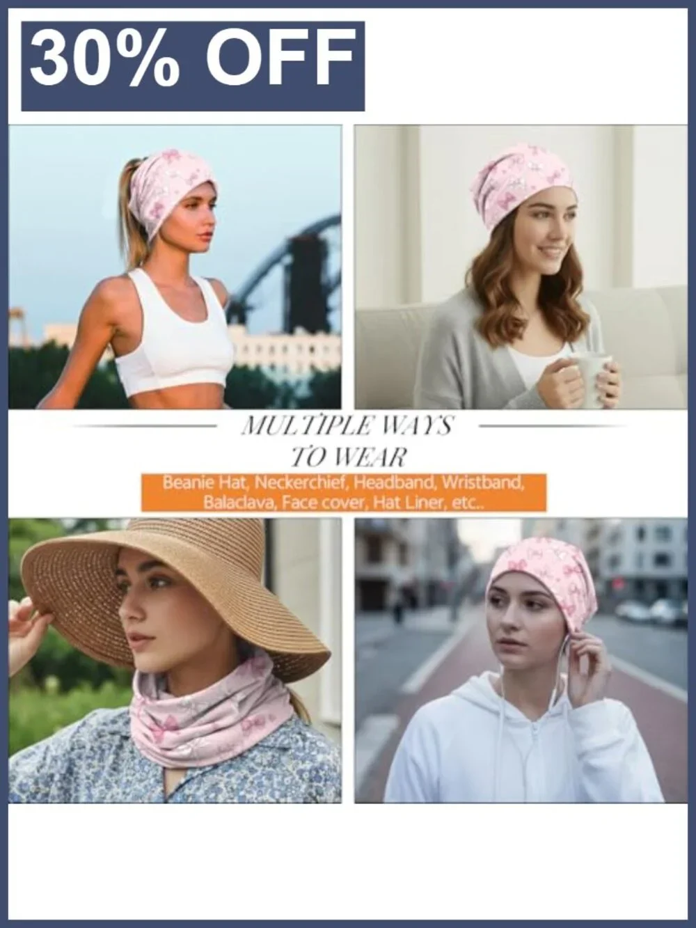 Stretch Slouchy Beanie Hat for Chemo Patients | Breathable Polyester Knit